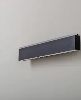 Nástěnná svítidla Lucande Lucande Henner LED nástěnné světlo, černá, 60 cm