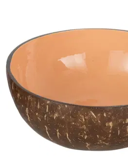 Mísy a misky Lososová miska ve tvaru poloviny kokosového ořechu - Ø 14*7 cm J-Line by Jolipa 21156