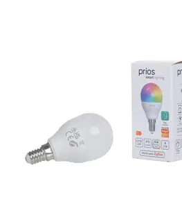 SmartHome LED ostatní žárovky PRIOS Smart LED kapka E14 4,9W, Hue, Zigbee, Tuya 3ks