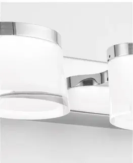 LED nástěnná svítidla NOVA LUCE nástěnné svítidlo nad zrcadlo SABIA chrom hliník a akryl LED 15W 220-240V 3000K IP44 9122331