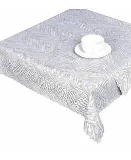 Ubrusy Ubrus oboustranný, Decora Zuna, šedá 90 x 90 cm