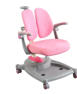 Dětské stoly a židle Dětská rostoucí židle ABIGAIL Růžová