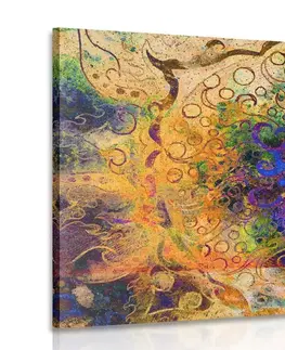 Obrazy Feng Shui Obraz strom s orientálním pozadím
