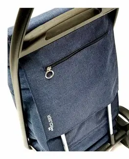 Nákupní tašky a košíky Rolser Nákupní taška na kolečkách Com Polar 8 Black Tube, modrá