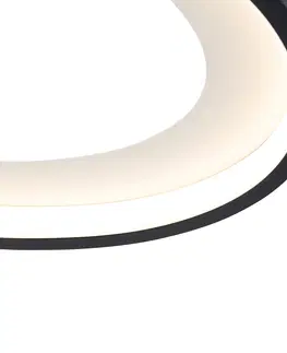 Stropni svitidla Designové stropní svítidlo černé včetně LED - Alexandra