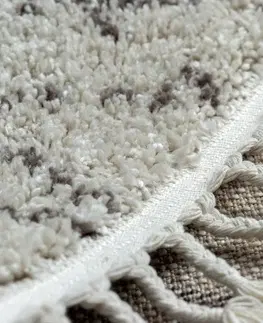 Koberce a koberečky Dywany Lusczow Kusový shaggy koberec BERBER FEZ krémový, velikost 120x170