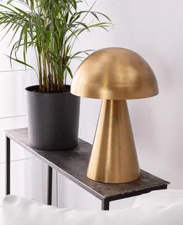 Lampy stolní Stolní lampa Mushroom Gold 48 cm