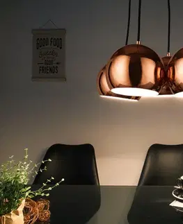 Svítidla LuxD 21326 Designová závěsná lampa Briella, zlato-růžová závěsné svítidlo