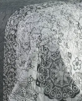 Přikrývky DecoKing Přehoz na postel Alhambra šedá, 220 x 240 cm