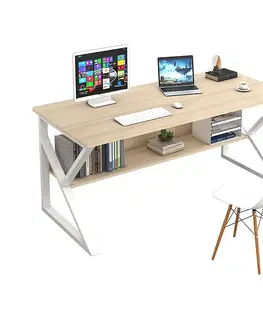 Pracovní stoly Pracovní stůl s policí TARCAL Tempo Kondela 140x60 cm