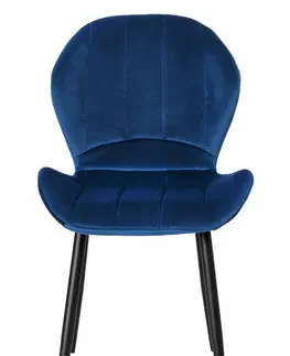 Židle TZB Čalouněná židle SHELBY námořnická modř