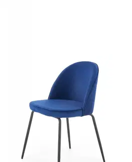 Židle HALMAR Designová židle Zyonne tmavě modrá