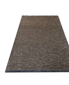 Moderní koberce Kvalitní béžový koberec s třásněmi