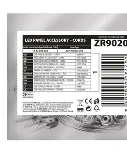 Příslušenství EMOS 4 lanka pro LED panel 60×60cm 1542009020