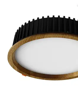 Svítidla APLED APLED - LED Podhledové RONDO WOODLINE LED/18W/230V 3000K pr. 26 cm dub masiv 