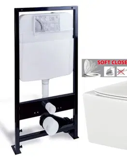 WC sedátka PRIM předstěnový instalační systém bez tlačítka + WC INVENA TINOS  + SEDÁTKO PRIM_20/0026 X NO1