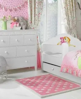 Postele ArtAdrk Dětská postel CASIMO | se zásuvkou a zábranou Provedení: Balerína s jednorožcem