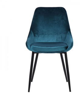 Jídelní židle KARE Design Tyrkysová čalouněná jídelní židle East Side