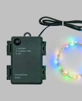 LED osvětlení na baterie Xmas King XmasKing Led bateriový řetěz 16m 160LED venkovní, mix barev