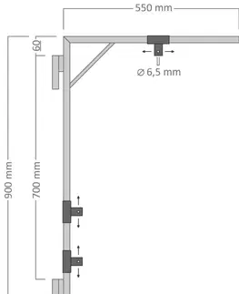 Příslušenství DecoLED Držák motivu na sloupy VO pro dekory 60 - 80 cm, 55 x 90 cm, pro 2x U20S