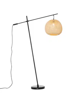 Venkovni stojaci lampy Orientální venkovní stojací lampa bambus IP44 - Rafael