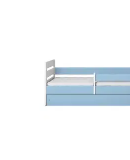 Dětské postýlky Kocot kids Dětská postel Tomi modrá, varianta 80x140, se šuplíky, bez matrace
