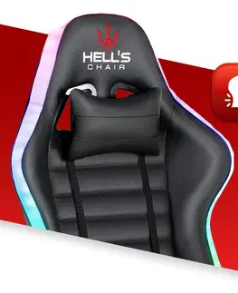 Herní křesla Herní židle HC-1003 LED RGB černá