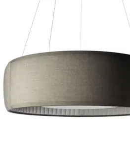 Závěsná světla Luceplan Luceplan Silenzio LED závěsné světlo šedé Ø 150cm