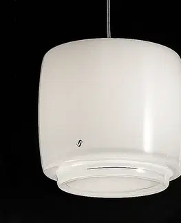 Závěsná světla Vistosi Skleněné závěsné světlo Bot, Ø 16 cm