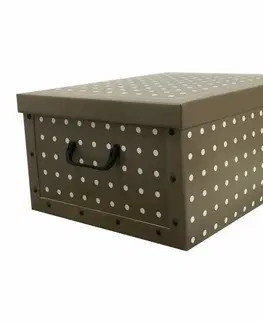 Úložné boxy Compactor Skládací úložná krabice Compactor Riivoli - karton box 50 x 40 x 25 cm