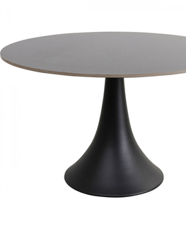 Kulaté jídelní stoly KARE Design Jídelní stůl Grande Possibilita - černý, 120cm