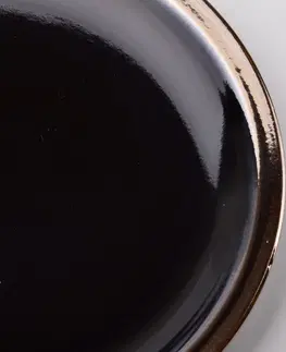 Talíře Affekdesign Porcelánový talíř Cal 20 cm černý