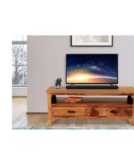 TV stolky TV stolek Rami 150x50x45 z indického masivu palisandr / sheesham