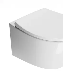 WC sedátka GSI MODO WC sedátko Soft Close, duroplast, bílá/chrom MS98C11