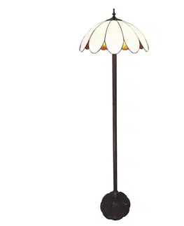 Svítidla Stojací Tiffany lampa Arjean  - Ø 46*166 cm  Clayre & Eef 5LL-6148