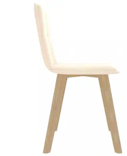 Židle Jídelní židle 2 ks látka / buk Dekorhome Hnědá