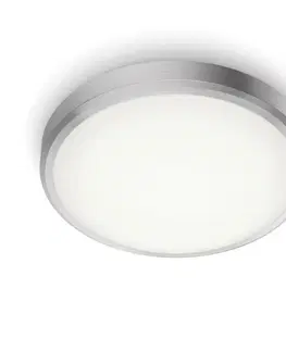 LED stropní svítidla LED Koupelnové stropní přisazené svítidlo Philips DORIS CL257 8718699758943 17W 1700lm 4000K IP44 31,3cm niklové