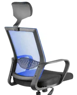 Kancelářské židle Ak furniture Kancelářská židle OCF-9 modrá
