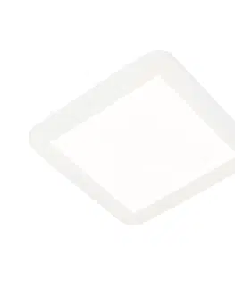 Stropni svitidla Stropní svítidlo bílé 22,5 cm včetně LED 3-stupňové stmívatelné IP44 - Steve