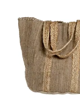 Nákupní tašky a košíky Přírodní hnědá plážová jutová taška Beach Bag - 40*30*60 cm Chic Antique 15025300