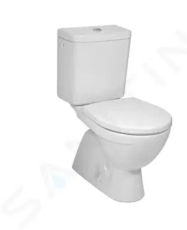 Záchody JIKA Lyra plus WC kombi, svislý odpad, boční napouštění, bílá H8263870002413