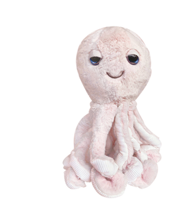 Hračky O.B. DESIGNS - Plyšová chobotnice 38 cm, Soft Pink