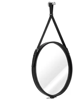 Zrcadla HOMEDE Nástěnné zrcadlo Esha I černé, velikost d50