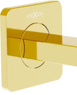 Vodovodní baterie MEXEN Cube nástěnná výtoková hubice, zlato 79370-50