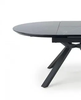 Jídelní stoly HALMAR Jídelní rozkládací stůl Vertigo černý