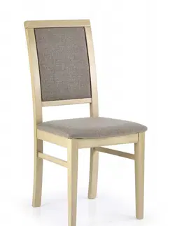Židle HALMAR Jídelní židle Kely dub sonoma/béžová
