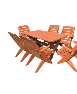 Jídelní stoly URIKOS zahradní stůl, barva ořech