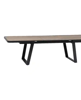 Zahradní stolky DEOKORK Hliníkový stůl GALIA 220/280x113 cm (antracit)