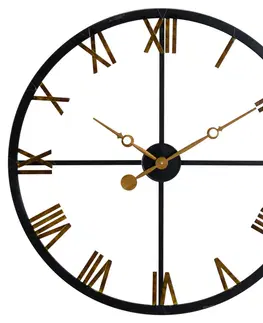 Stylové a designové hodiny Estila Jedinečné kovové hodiny 80cm