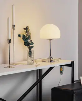 Stolní lampy Steinhauer Ancilla - chromovaná stolní lampa LED se stmívačem